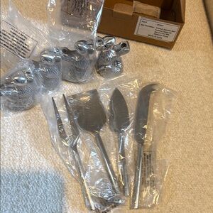 Silver Cheese Knife Set